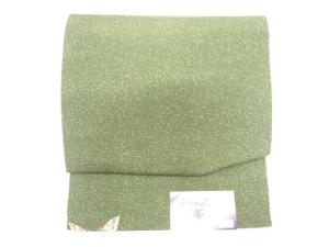 未使用品　糊散らしに蝶模様　作り帯
